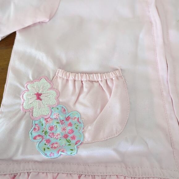 Disney Minnie mouse embroidered pink/flowers baby hooded Jacket 3/6M New - Picture 4 of 7